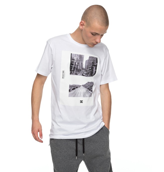 dcshoes, Keep Moving - T-Shirt, SNOW WHITE (wbb0) 0 Keep Moving - T-Shirt White EDYZT03705 DC Shoes