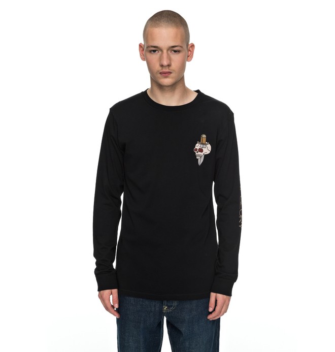 dcshoes, Death & Glory - Long Sleeve T-Shirt, BLACK (kvj0) 0 Death & Glory - Long Sleeve T-Shirt Black EDYZT03714 DC Shoes