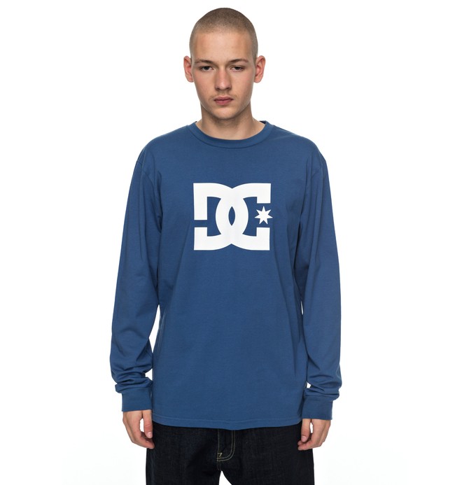 dcshoes, Star - Long Sleeve T-Shirt, WASHED INDIGO (bsa0) 0 Star - Long Sleeve T-Shirt Blue EDYZT03727 DC Shoes
