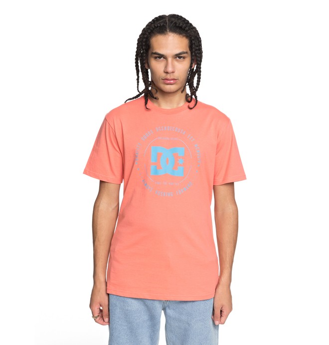 dcshoes, Rebuilt - T-Shirt, PORCELAINE ROSE/ HAWAIIAN OCEA (xmmb) 0 Rebuilt - T-Shirt Pink EDYZT03728 DC Shoes