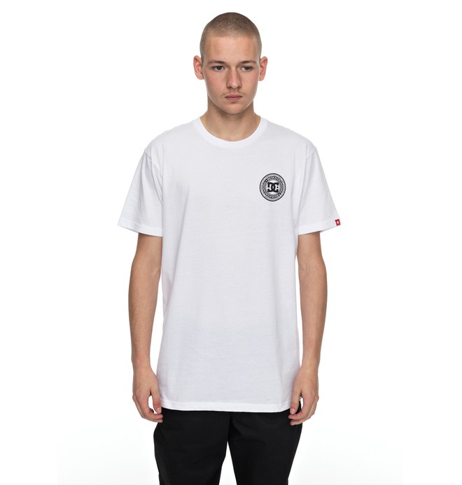 dcshoes, Skate Circle - T-Shirt, SNOW WHITE (wbb0) 0 Skate Circle - T-Shirt Weiss EDYZT03732 DC Shoes