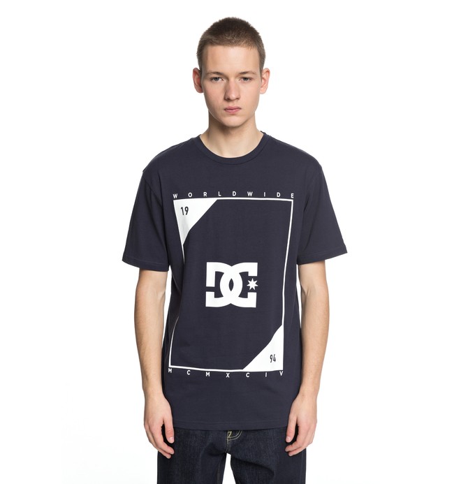dcshoes, Middle Theory - T-Shirt für Männer, DARK INDIGO (byj0) 0 Middle Theory - T-Shirt für Männer Blau EDYZT03756 DC Shoes