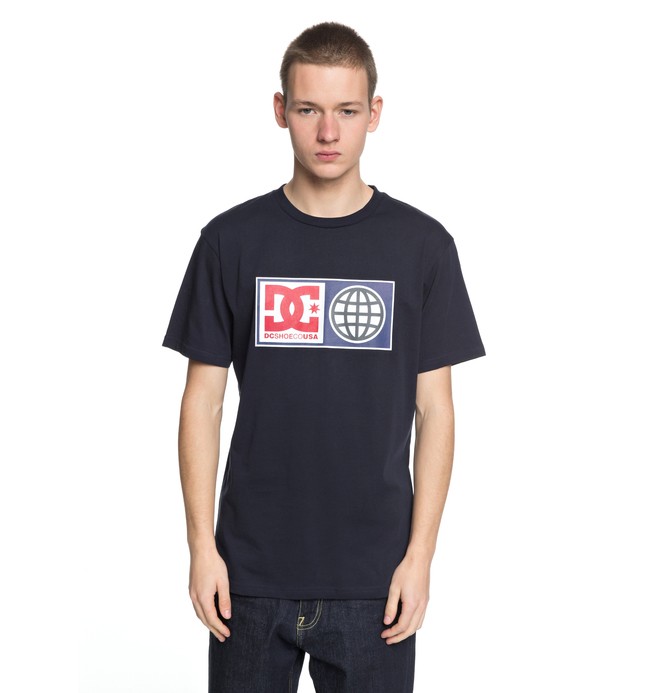 dcshoes, Global Salute - T-Shirt für Männer, DARK INDIGO (byj0) 0 Global Salute - T-Shirt für Männer Blau EDYZT03758 DC Shoes