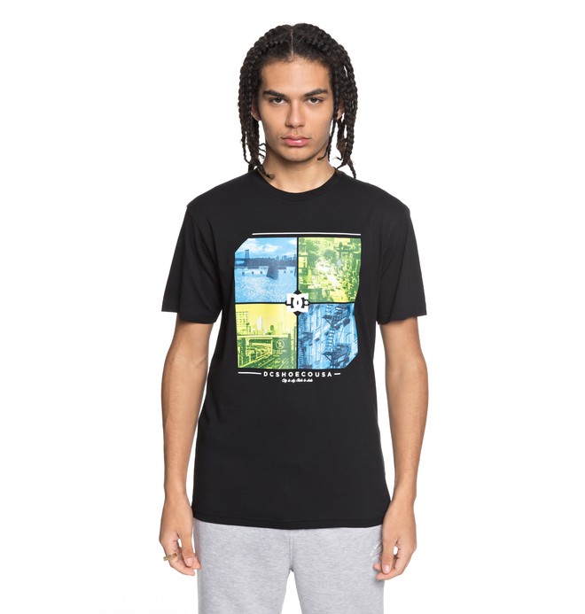 dcshoes, City To State - T-Shirt for Men, BLACK (kvj0) 0 City To State - T-Shirt for Men Black EDYZT03765 DC Shoes