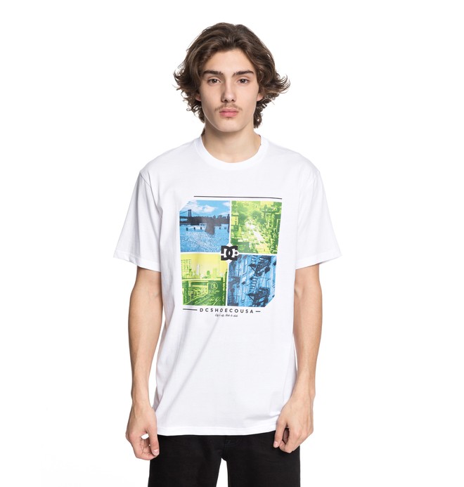 dcshoes, City To State - T-Shirt for Men, SNOW WHITE (wbb0) 0 City To State - T-Shirt for Men White EDYZT03765 DC Shoes