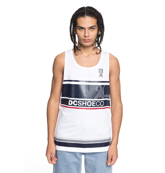dcshoes, Men's Point Guard Tank, SNOW WHITE (wbb0) 0 Men's Point Guard Tank White EDYZT03772 DC Shoes