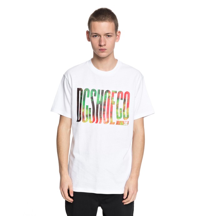 dcshoes, Trippy Typed - T-Shirt, SNOW WHITE (wbb0) 0 Trippy Typed - T-Shirt White EDYZT03773 DC Shoes