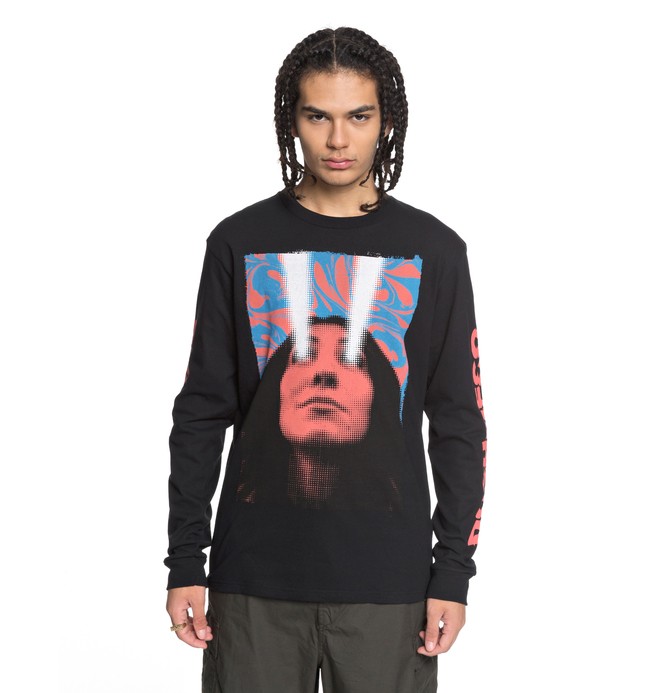 dcshoes, Laser Beam - Camiseta de Manga Larga para Hombre, BLACK (kvj0) 0 Laser Beam - Camiseta de Manga Larga para Hombre Negro EDYZT03774 DC Shoes