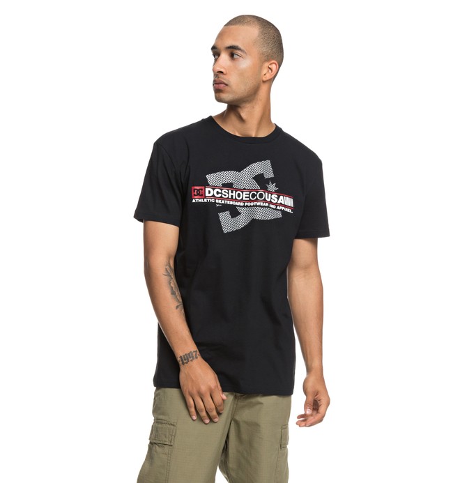 dcshoes, Destroy Advert - T-Shirt voor Heren, BLACK (kvj0) 0 Destroy Advert - T-Shirt voor Heren Black EDYZT03839 DC Shoes