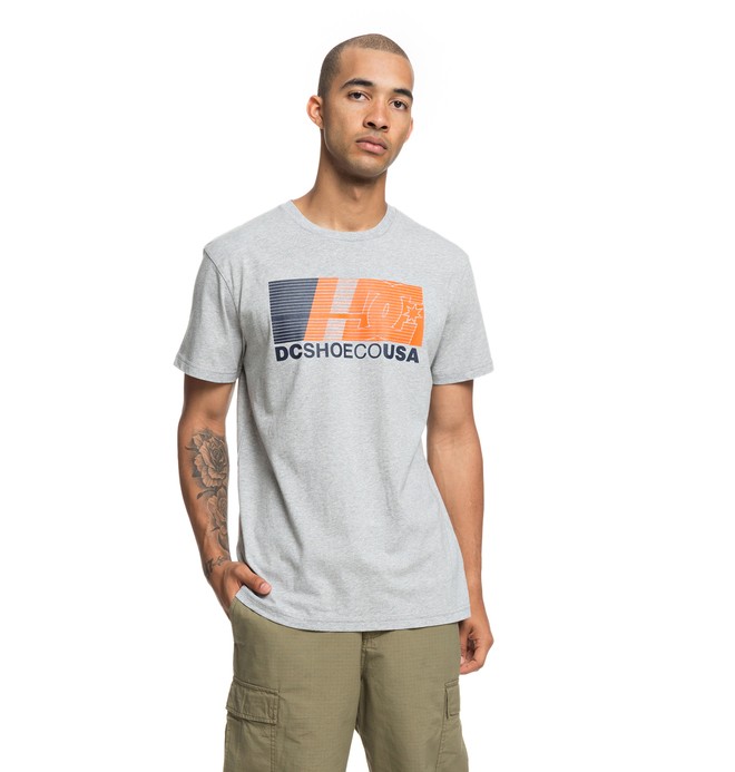 dcshoes, High Value - T-Shirt voor Heren, GREY HEATHER (knfh) 0 High Value - T-Shirt voor Heren Black EDYZT03858 DC Shoes