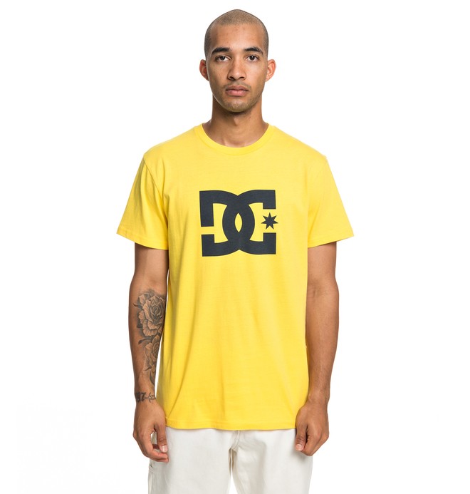 dcshoes, Star - Maglietta da Uomo, DANDELION (yhh0) 0 Star - Maglietta da Uomo Yellow EDYZT03900 DC Shoes