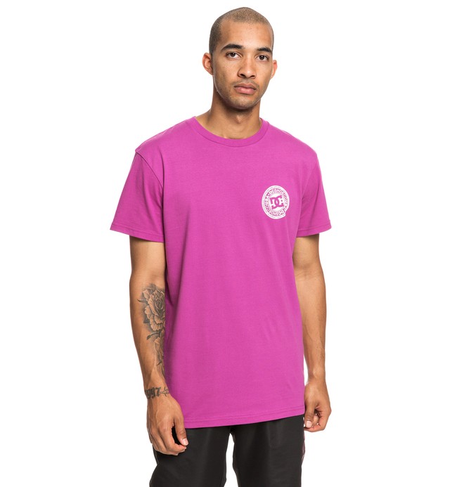 dcshoes, Circle Star - T-Shirt für Männer, VIVID VIOLA (mnf0) 0 Circle Star - T-Shirt für Männer Rosa EDYZT03903 DC Shoes