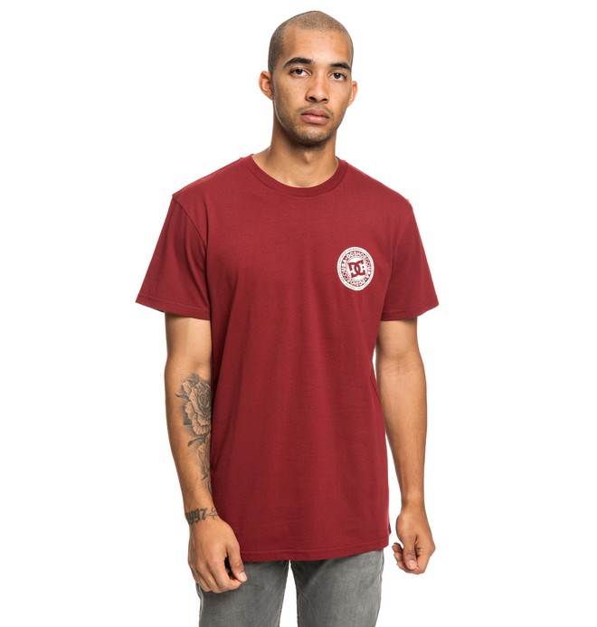dcshoes, Circle Star - T-Shirt für Männer, POMEGRANATE (rzg0) 0 Circle Star - T-Shirt für Männer Rot EDYZT03903 DC Shoes