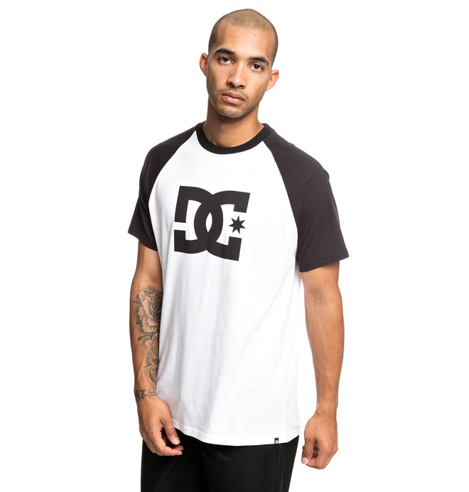 dcshoes, Star Tee, BLACK/ SNOW WHITE (xkkw) 0 Star Tee Black EDYZT03917 DC Shoes
