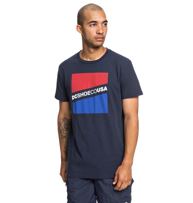 dcshoes, Slant - T-shirt pour Homme, BLACK IRIS (btl0) 0 Slant - T-shirt pour Homme Bleu EDYZT03936 DC Shoes