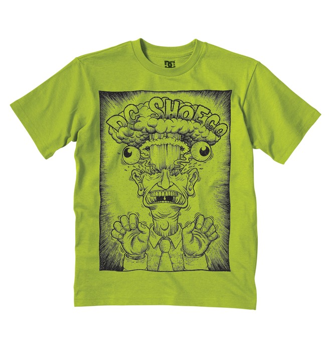 dcshoes, Kid's Head Explody Tee, FLUORESCENT GREEN (3fw) 0 Kid's Head Explody Tee K1200075 DC Shoes