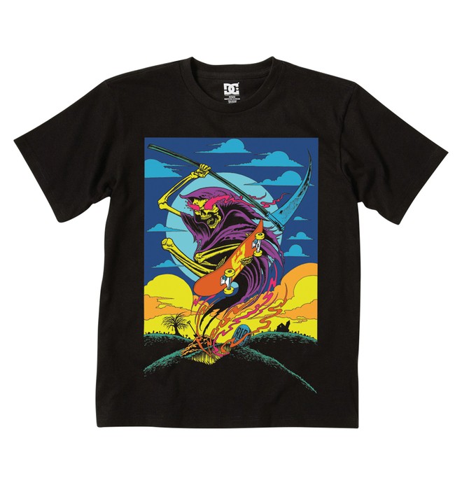 dcshoes, Kid's Midnight Ripper Tee, BLACK (blk) 0 Kid's Midnight Ripper Tee K1200076 DC Shoes