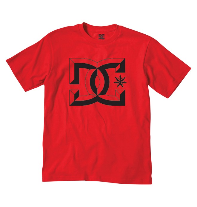dcshoes, Kid's Big D Tee, ATHLETIC RED (ath) 0 Kid's Big D Tee K1200081 DC Shoes