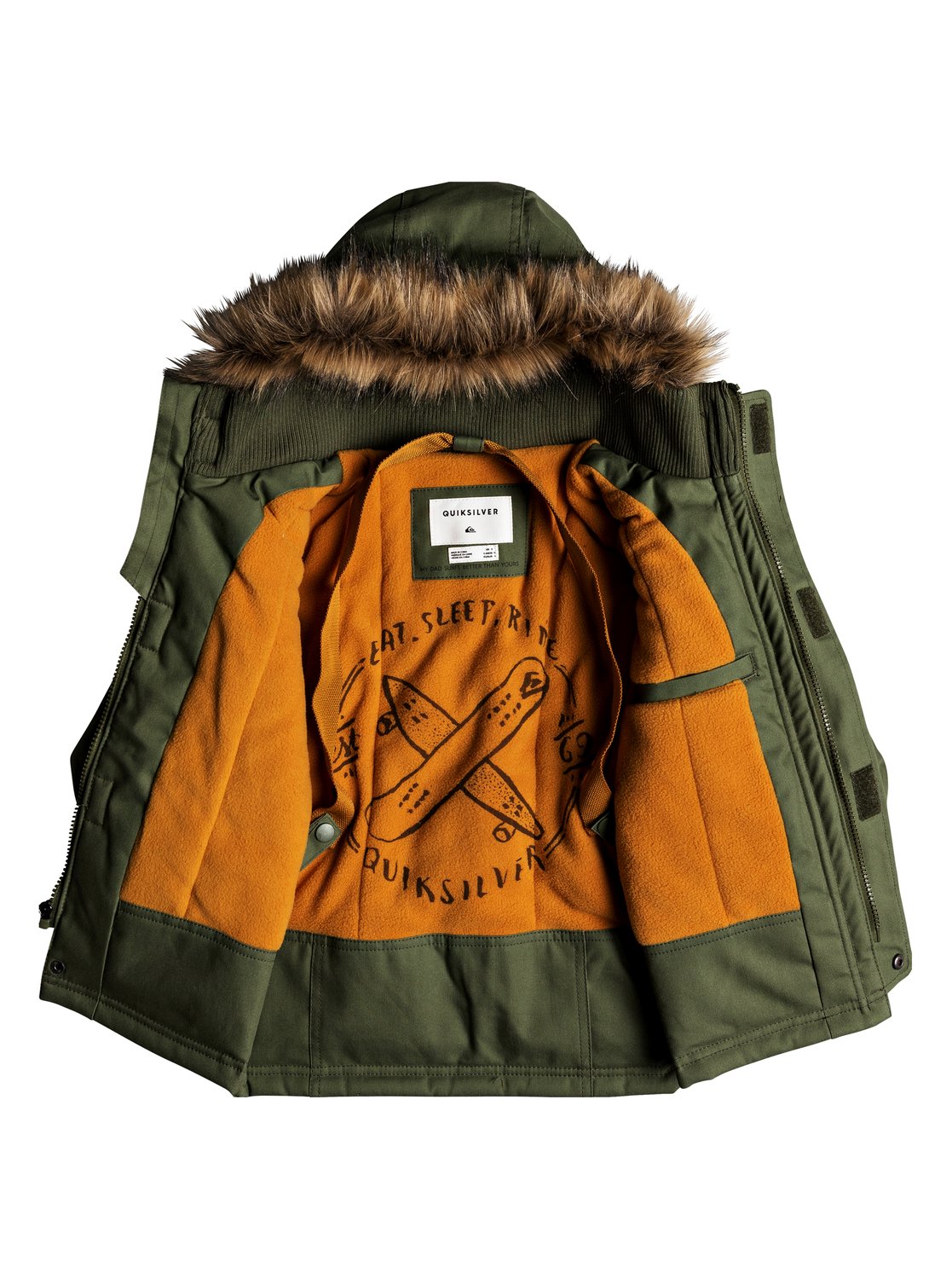 Garçon 2 7 1 Parka Tottori Eqkjk03087 Pour Capuche À Déperlante Quiksilver Ans nr0Y8qrw