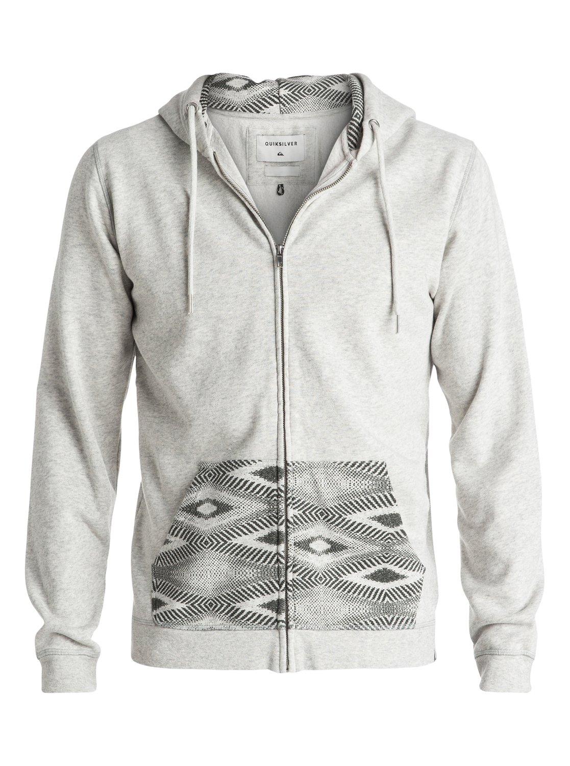 Sweat Capuche Quiksilver Zippé Decided À Fate 4 Eqyft03475 Gris qvEIw