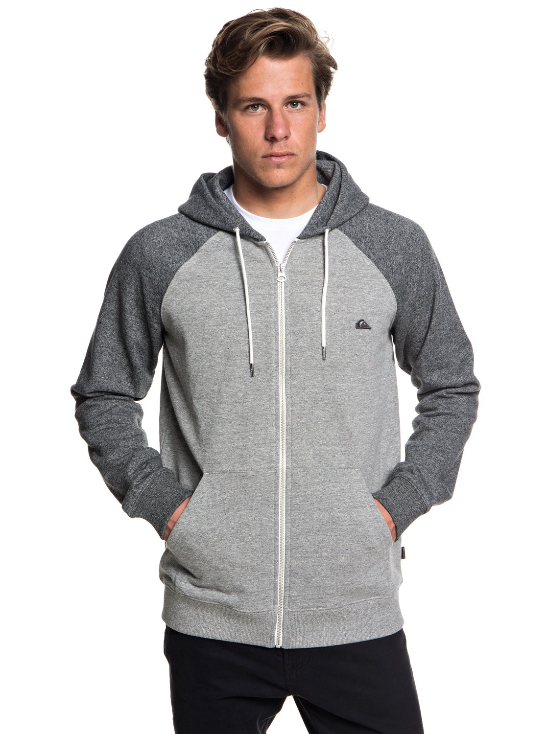 quiksilver grey hoodie