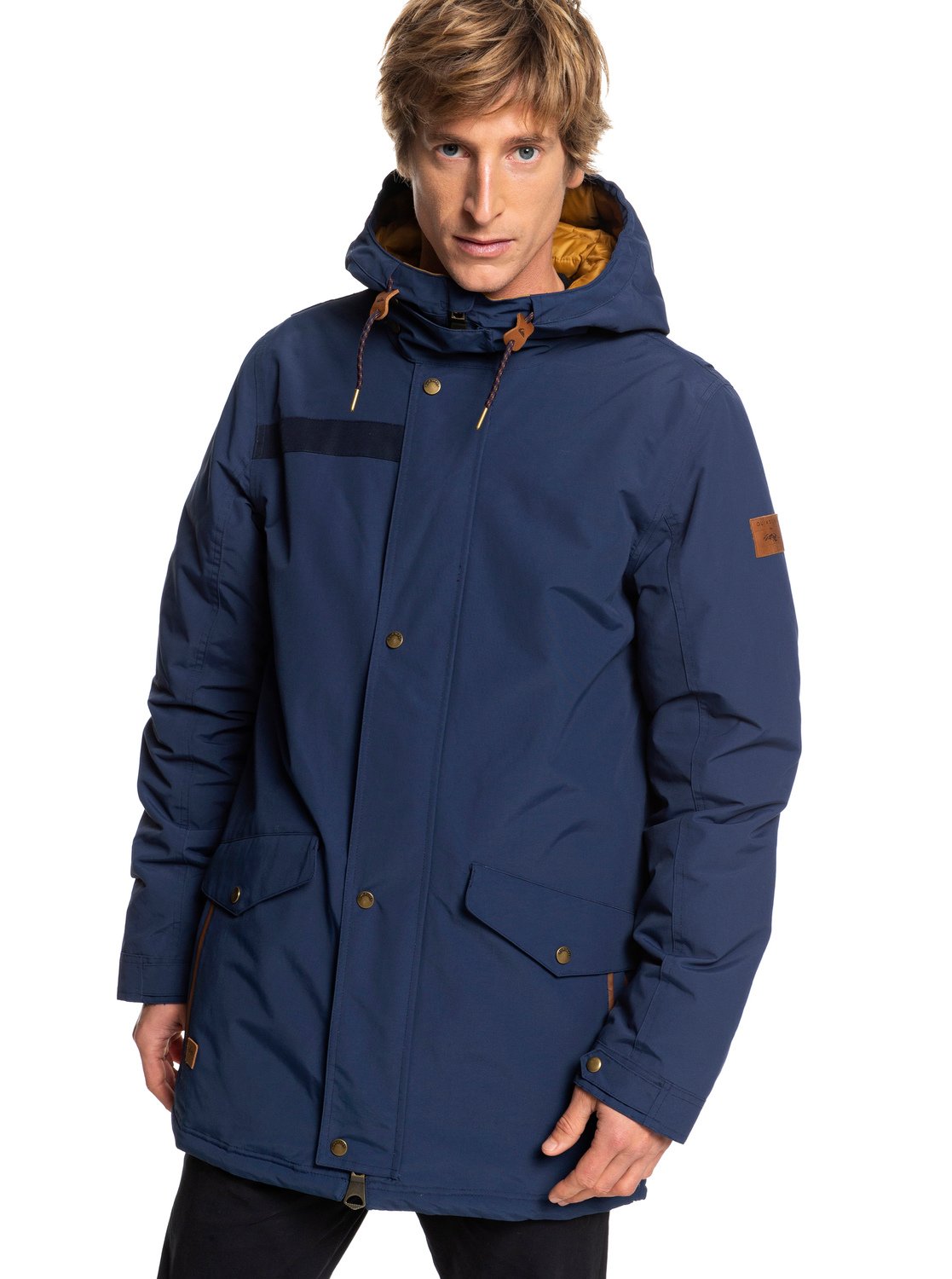 pour Parka Quiksilver imperméable Cordova 0 EQYJK03409 à capuche Bleu Homme U6wXWqHSf
