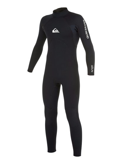 quiksilver, Гидрокостюм с молнией на спине 4/3mm Syncro, BLACK (kvd0) 4/3mm Syncro - Back Zip GBS Wetsuit AQBW103032