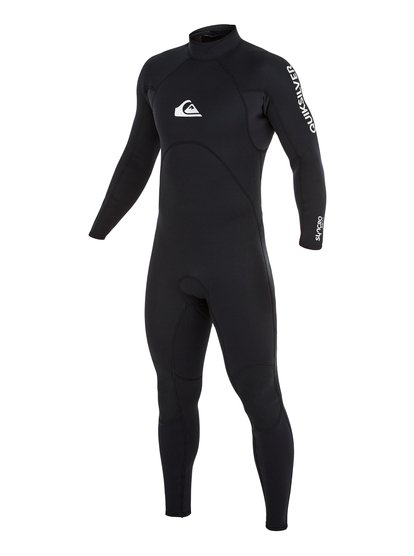 quiksilver, Гидрокостюм с молнией на спине 3/2mm Syncro Base, BLACK (kvd0) 3/2mm Syncro Base - Back Zip Wetsuit for Men AQYW103083
