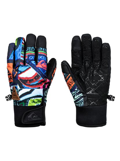 quiksilver, Сноубордические перчатки Method, QUIKY PRINT GLOVES (wbk5) Method - Snowboard/Ski Gloves EQBHN03014