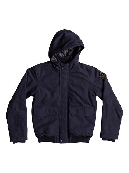 quiksilver, Куртка Brooks Island DWR, NAVY BLAZER (byj0) Brooks Island DWR - Water-Repellent Hooded Bomber Jacket EQBJK03125