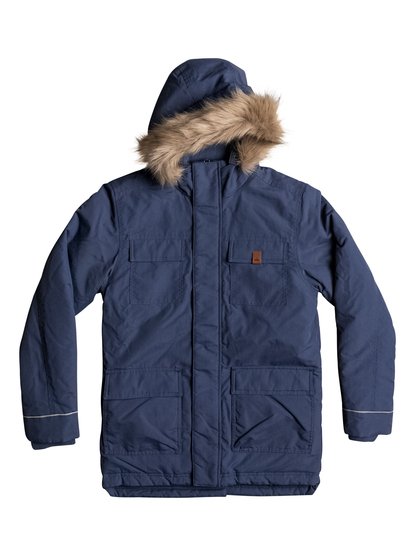 quiksilver, Парка Seasonal Rain, DARK DENIM (brq0) Seasonal Rain - Water-Repellent Parka Jacket EQBJK03131