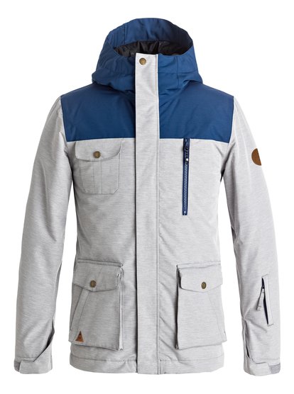 quiksilver, Сноубордическая куртка Raft, GREY HEATHER (kpgh) Raft - Snow Jacket EQBTJ03056