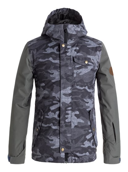 quiksilver, Сноубордическая куртка Ridge, BLACK GREY CAMOKAZI (kvj9) Ridge - Snow Jacket EQBTJ03057