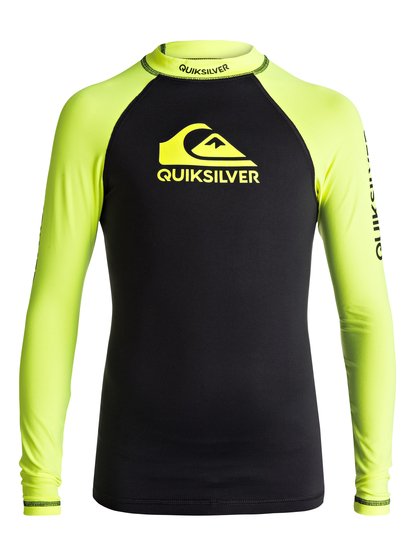 quiksilver, Гидрофутболка с длинным рукавом On Tours UPF 50, SAFETY YELLOW/ BLACK (xggk) On Tours - Long Sleeve UPF 50 Rash Vest EQBWR03040