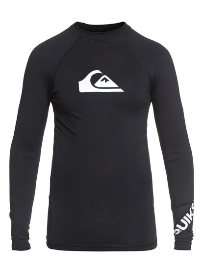quiksilver, Гидрофутболка с длинным рукавом All Time UPF 50, BLACK (kvj0) All Time - Long Sleeve UPF 50 Rash Vest EQBWR03047