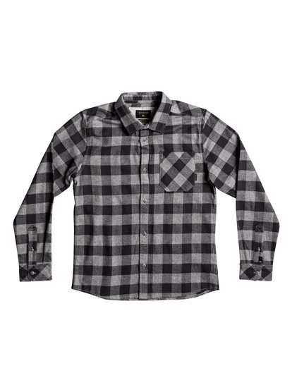 quiksilver, Рубашка с длинным рукавом Motherfly Flannel, TARMAC MOTHERFLY (kta1) Motherfly Flannel - Long Sleeve Shirt for Boys 8-16 EQBWT03184