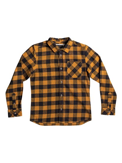 quiksilver, Рубашка с длинным рукавом Motherfly Flannel, GOLDEN OAK MOTHERFLY (nmv1) Motherfly Flannel - Long Sleeve Shirt for Boys 8-16 EQBWT03184