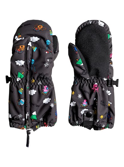 quiksilver, Сноубордические варежки Mr Men Indigo Rinsee, BLACK (kvj0) Mr Men Indie - Snowboard/Ski Mittens EQKHN03003