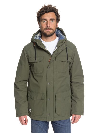quiksilver, Куртка Waterman Weather, BEETLE (gqm0) Waterman Weather - Waterproof Hooded Jacket EQMJK03005