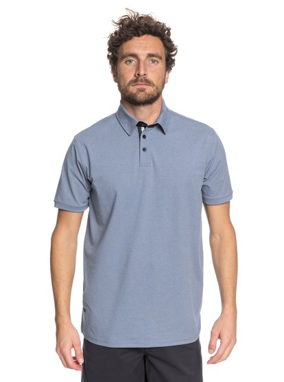 quiksilver, Рубашка поло Reel Backlash, BLUE SHADOW HEATHERED (bkqh) Waterman Reel Backlash - Technical Polo Shirt EQMKT03026
