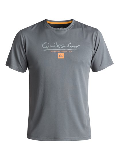 quiksilver, Гидрофутболка Waterman Gut Check, QUIET SHADE (kze0) Waterman Gut Check - Amphibian UPF 40 Surf T-Shirt EQMWR03018