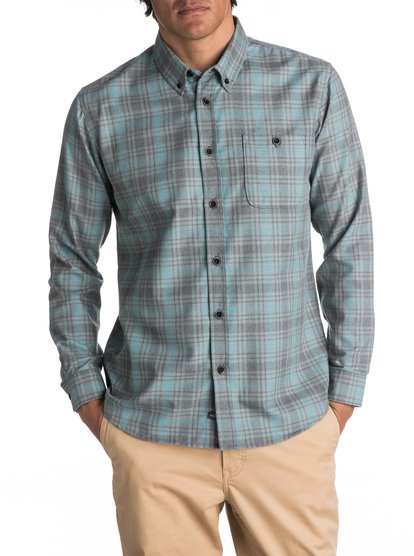 quiksilver, Рубашка с длинным рукавом Waterman Cortez Straight, ASH CORTEZ STRAIGHT (ksa1) Waterman Cortez Straight - Long Sleeve Shirt EQMWT03038