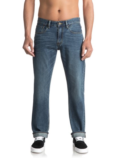 quiksilver, Классические джинсы Sequel Medium Blue, MEDIUM BLUE (bygw) Sequel Medium Blue - Regular Fit Jeans EQYDP03344