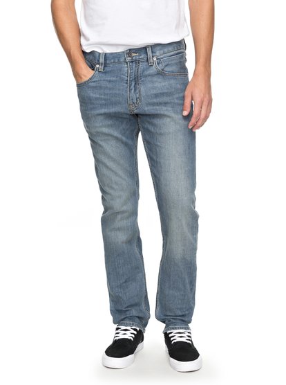 quiksilver, Прямые джинсы Revolver Coolmax Surf Blue, SURF BLUE (bksw) Revolver Coolmax Surf Blue - Straight Fit Jeans EQYDP03353
