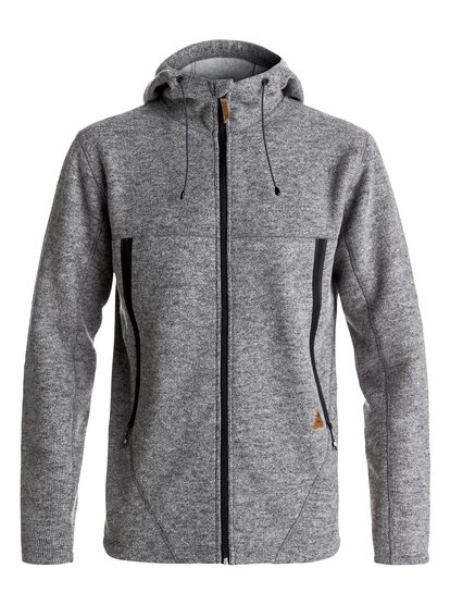 quiksilver, Толстовка на молнии Into The Wild, GREY HEATHER (kpgh) Into The Wild - Zip-Up Mid Layer for Men EQYFT03630