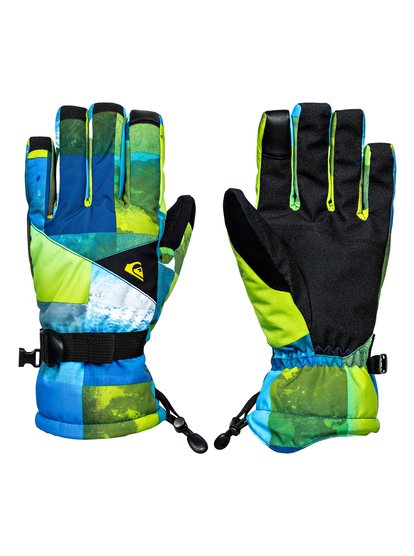 quiksilver, Сноубордические перчатки Mission, BLUE SULPHUR ICEY CHECK (ggp9) Mission - Snowboard/Ski Gloves EQYHN03079