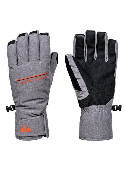 quiksilver, Сноубордические перчатки Freefall, GREY HEATHER (kpgh) Freefall - Snowboard/Ski Gloves EQYHN03083