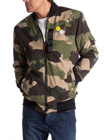 quiksilver, Бомбер Trestles Army, SCRATCH CAMO COLOUR (tmp6) Trestles Army - Long-Fit Bomber EQYJK03359