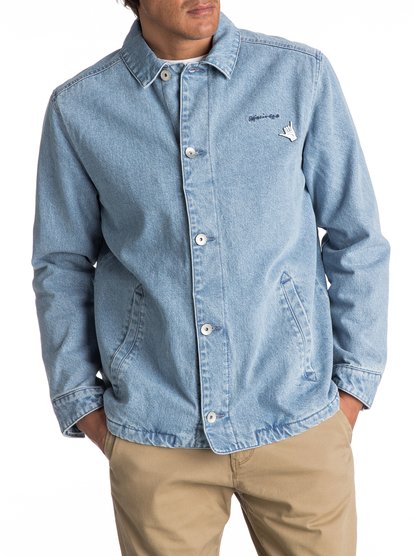 quiksilver, Джинсовая куртка Newport Night, MID INDIGO (bqk0) Newport Night - Denim Coach Jacket EQYJK03360