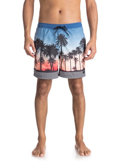 quiksilver, Пляжные шорты Sunset Vibes 17", SILVER LAKE BLUE (bjq6) Sunset Vibes 17" - Swim Shorts for Men EQYJV03303